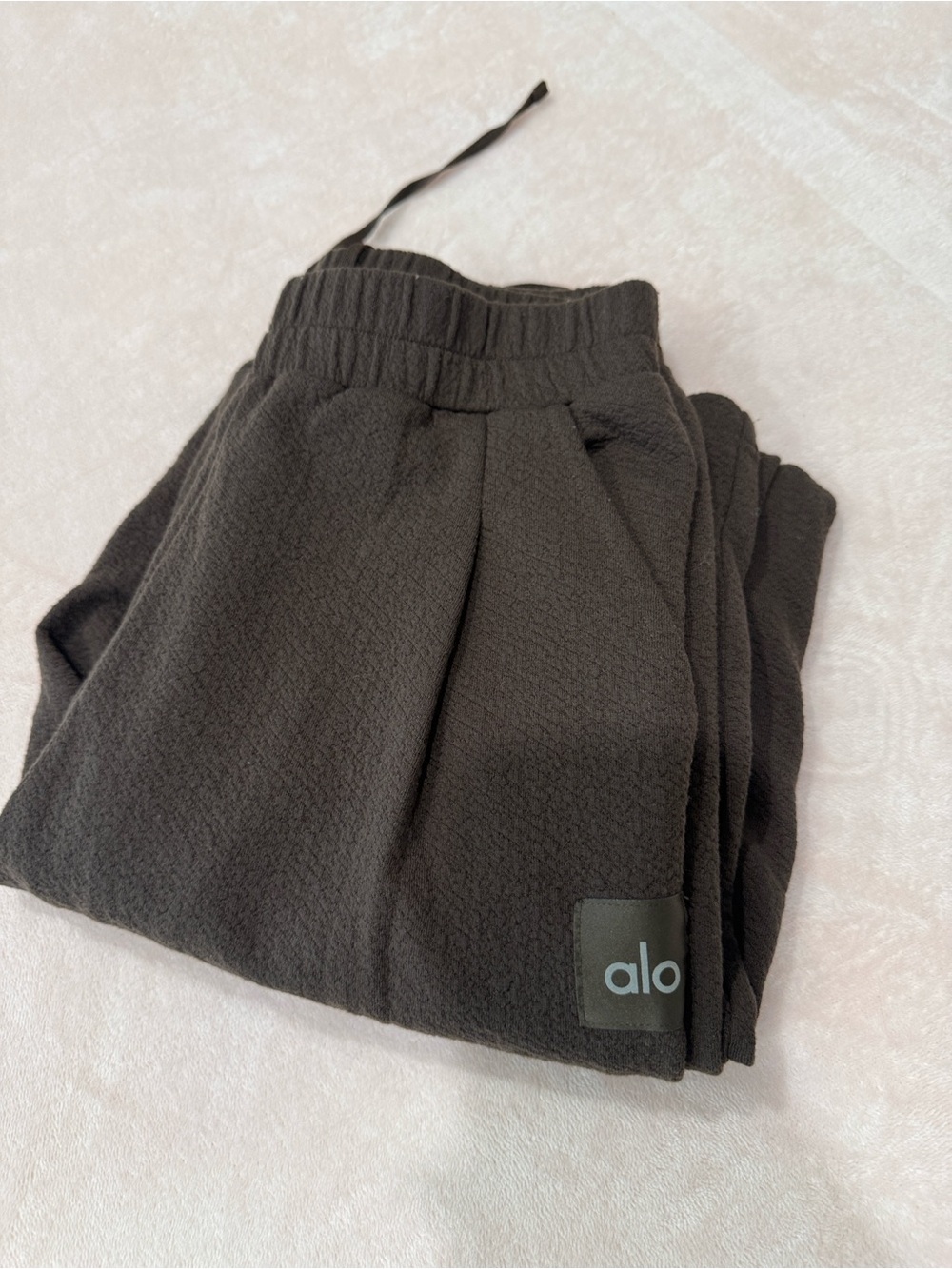 ALO Yoga Black Fleece Jogger Pants